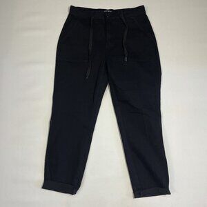 Judy Blue High Rise Jogger Jeans Size 13/31 Black Stretch Pockets Shortened?